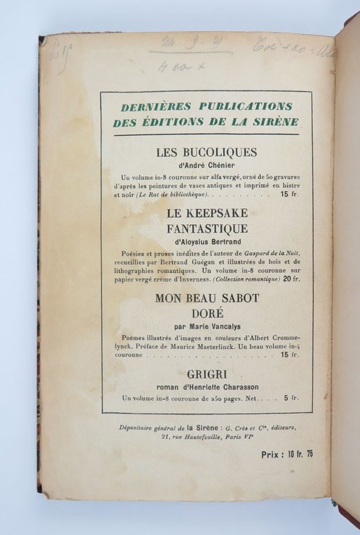 Dedalus. Portrait de l’artiste jeune par lui-même. Roman de James …