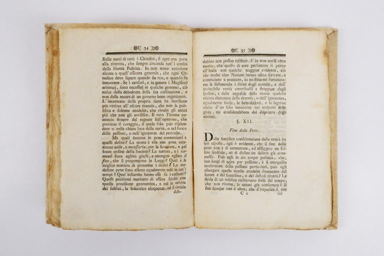 Dei delitti e delle pene. Terza edizione. Rivista, corretta, e …