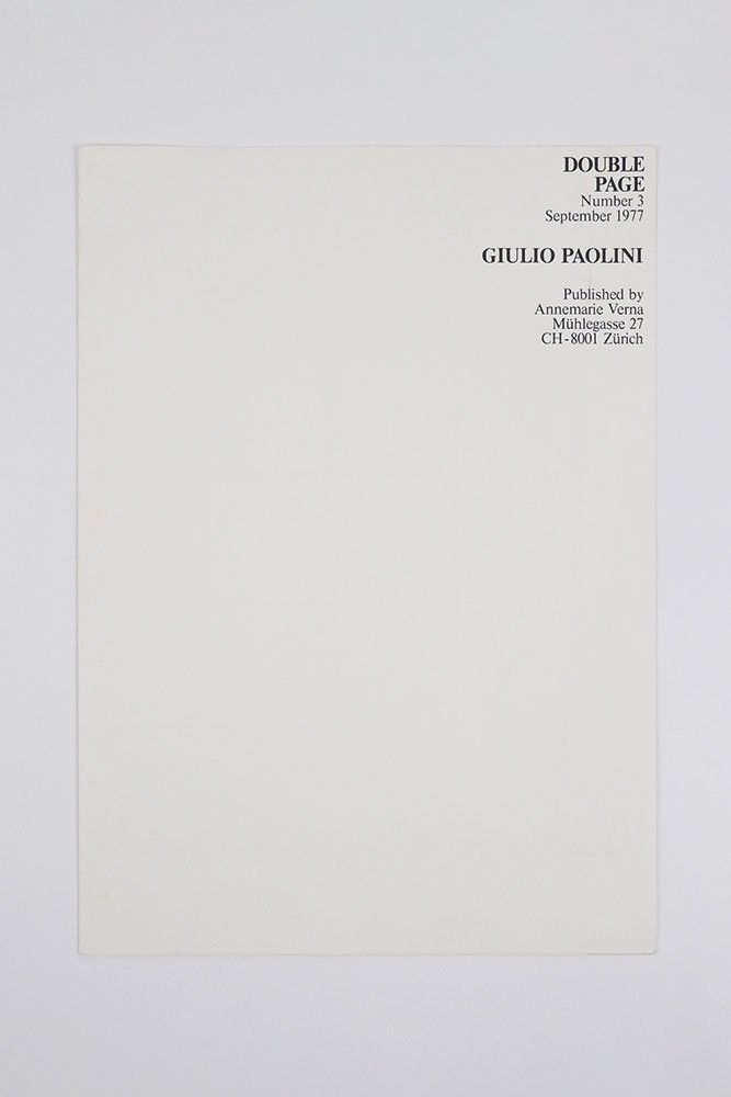 Double Page (Number 3 - September 1977)