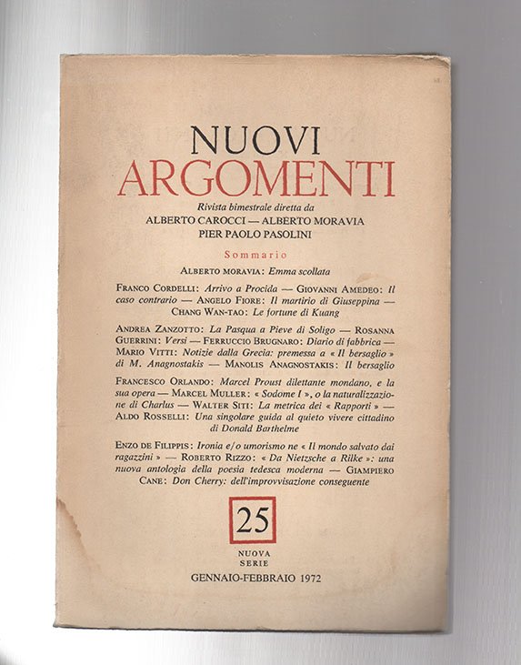 Emma [Bovary] scollata [in: «Nuovi Argomenti» 25, nuova serie]