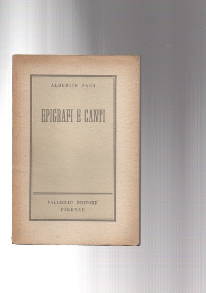 Epigrafi e canti