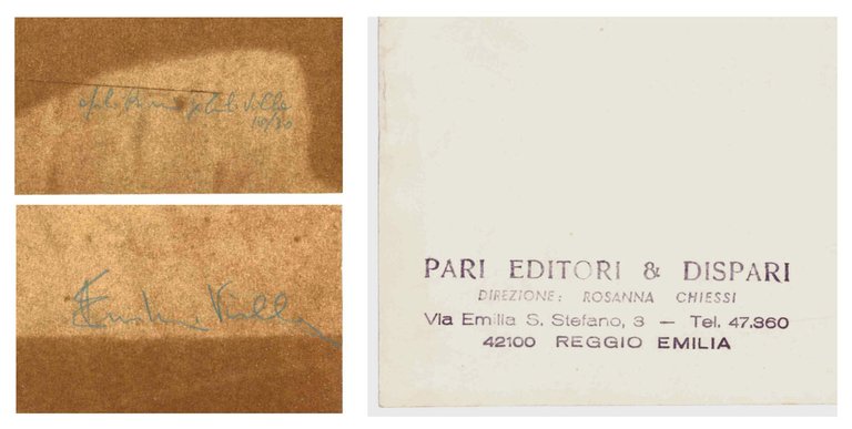 EV [poster con ritratto di Emilio Villa]