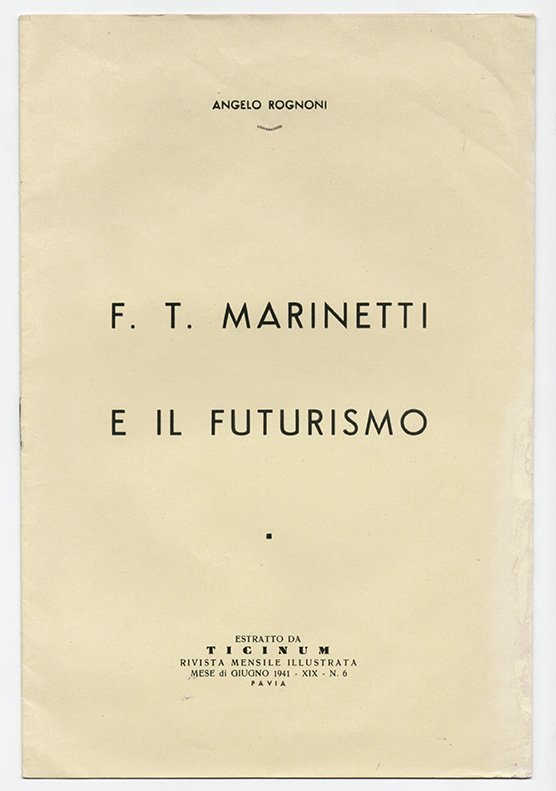 F.T. Marinetti e il futurismo