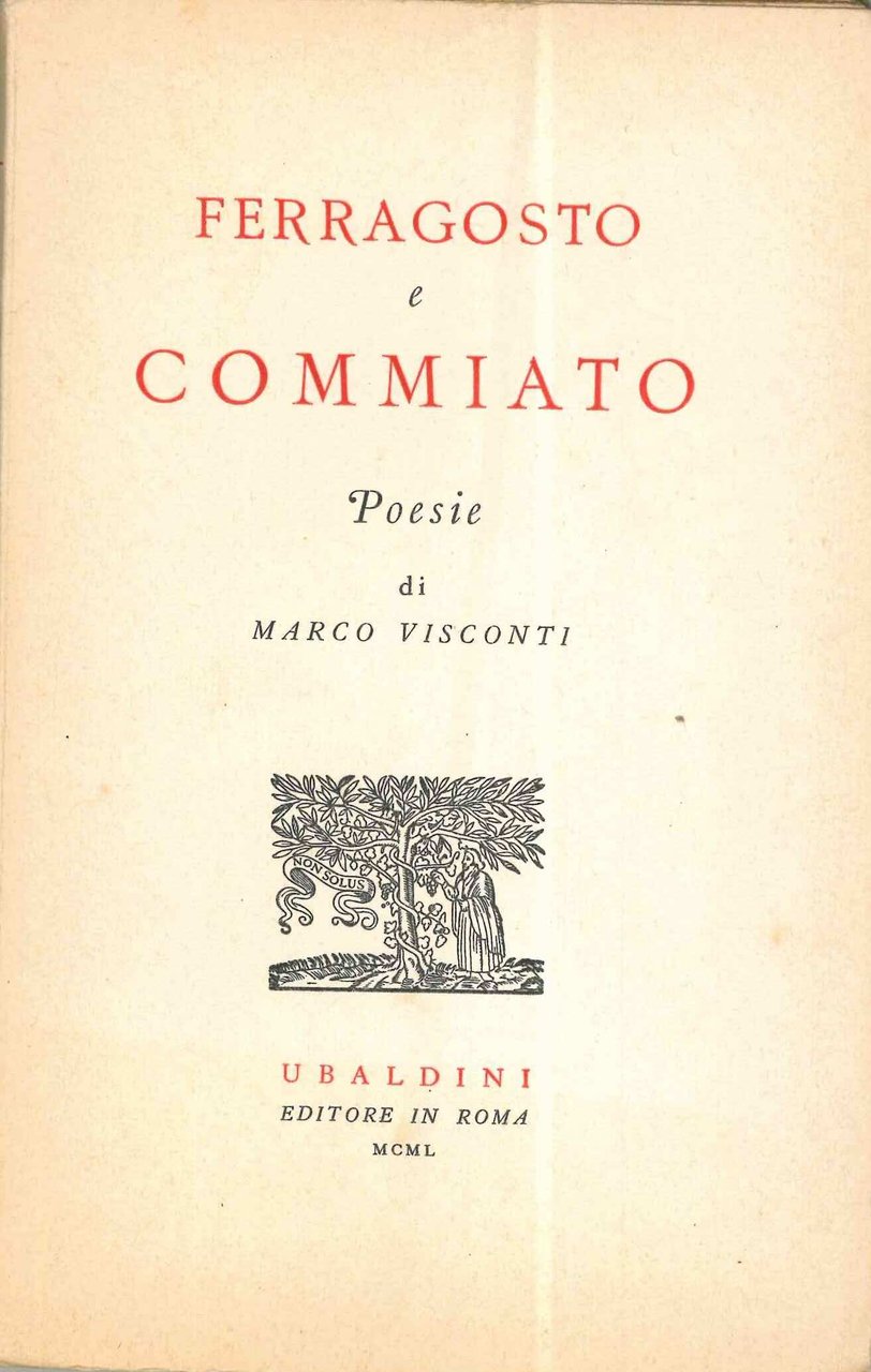 Ferragosto e commiato. Poesie di Marco Visconti | Immagine principale