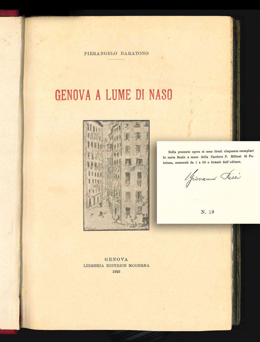 Genova a lume di naso — Disegni di Giuseppe Giglioli …