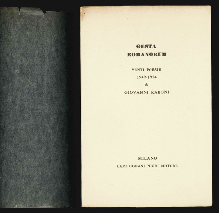 Gesta Romanorum. Venti poesie 1949 - 1954