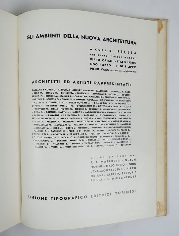 Gli ambienti della nuova architettura