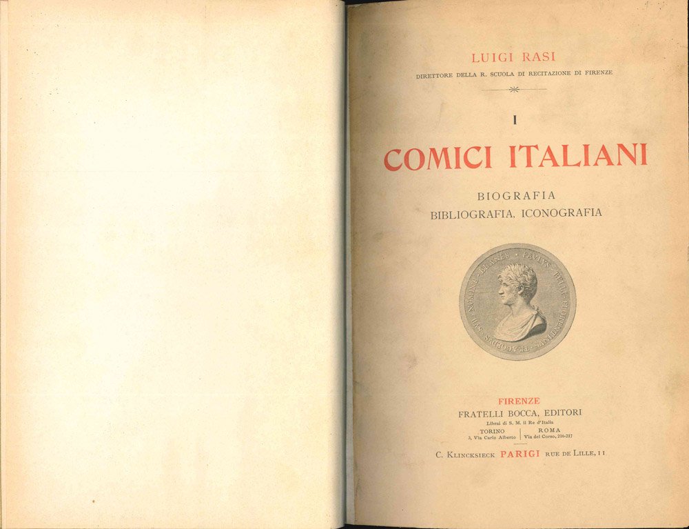 I comici italiani. Biografia, bibliografia, iconografia