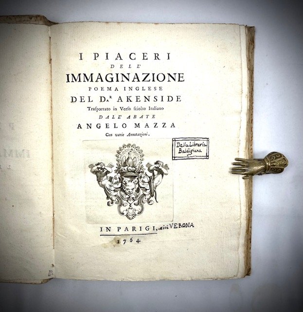 I piaceri dell’Immaginazione. Poema inglese del d. Akenside. Trasportato in … | Immagine Gallery 2