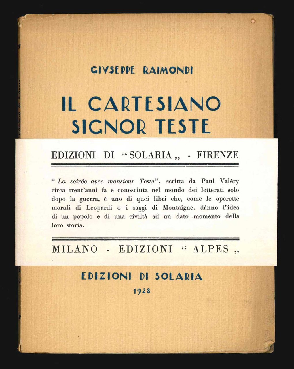 Il cartesiano signor Teste [COPIA CON FASCETTA EDITORIALE]