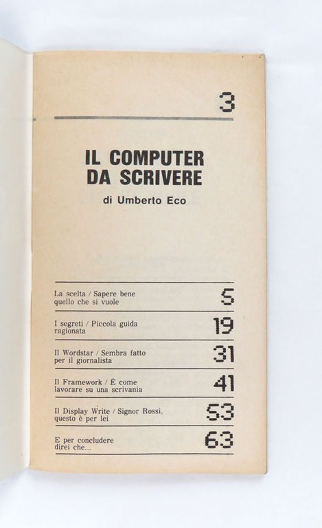 Il computer da scrivere di Umberto Eco. Come scegliere e …