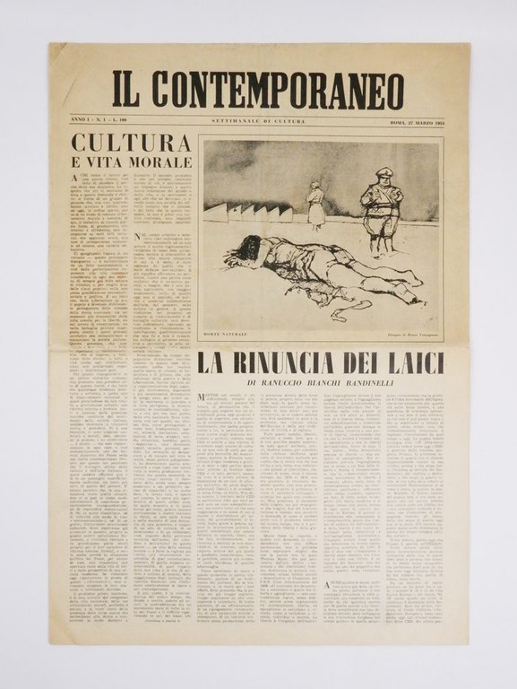 Il Contemporaneo. Settimanale di cultura