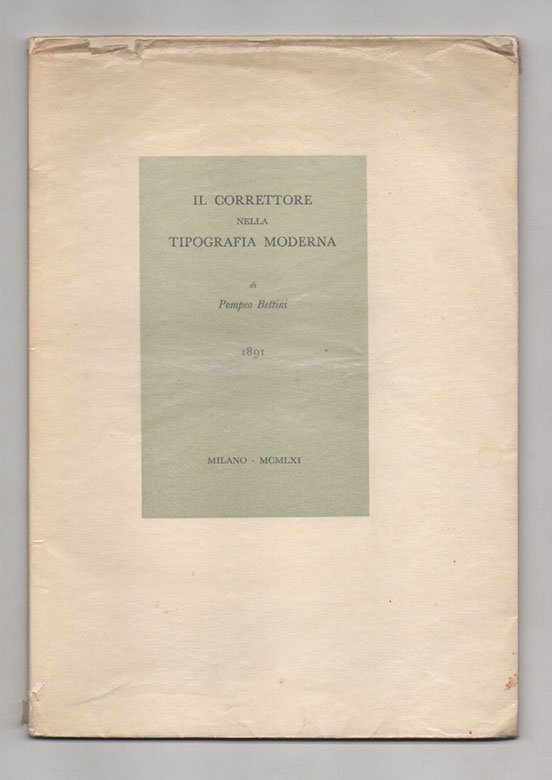 Il correttore nella tipografia moderna