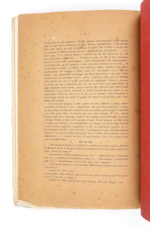 Il linguaggio come causa d’errore. H. Bergson (paragrafi estratti dall’opera …