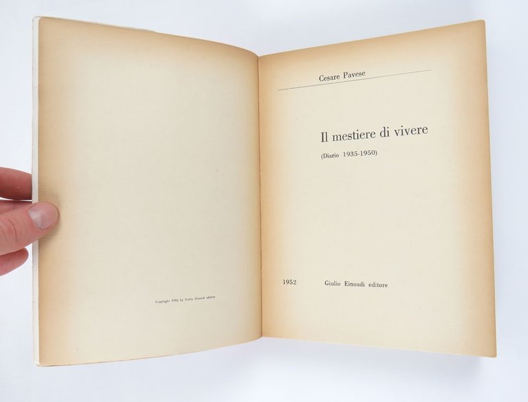 Il mestiere di vivere (Diario 1935-1950)