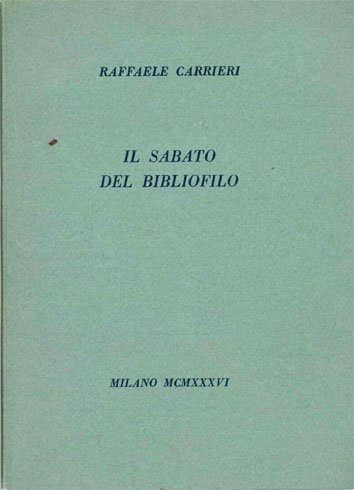 Il sabato del bibliofilo