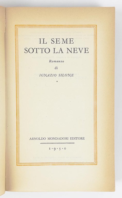 Il seme sotto la neve [1950]