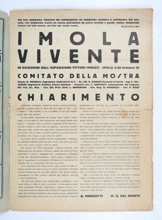 IMOLA VIVENTE. In occasione della Esposizione pittori imolesi - Imola …