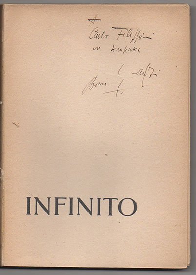 Infinito (parabola cosmica). Presentazione futurista di F.T. Marinetti. Copertina di …