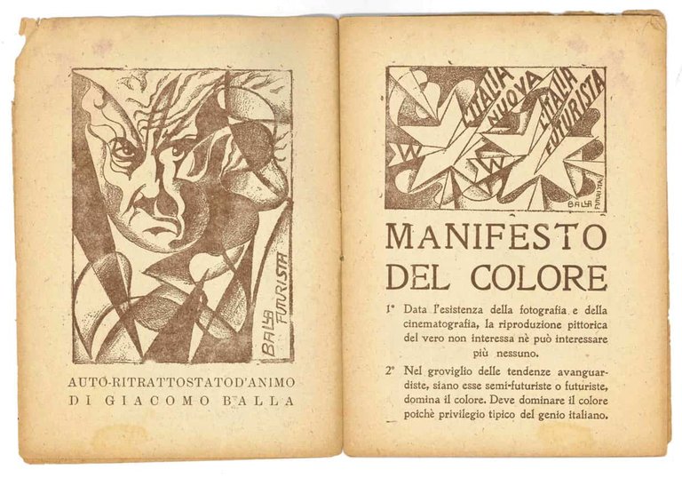 Invito. Casa d’arte Bragaglia [.]. Mostra del pittore futurista Balla …