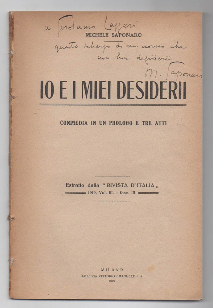 Io e i miei desiderii [Io e i miei desideri]. …