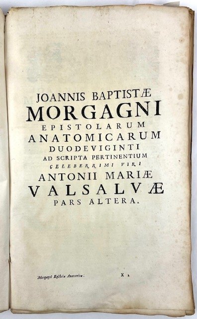Jo. Baptistae Morgagni Epistolae anatomicae duodeviginti ad scripta pertinentes celeberrimi … | Immagine principale