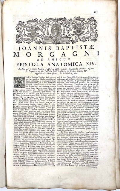 Jo. Baptistae Morgagni Epistolae anatomicae duodeviginti ad scripta pertinentes celeberrimi … | Immagine Gallery 2