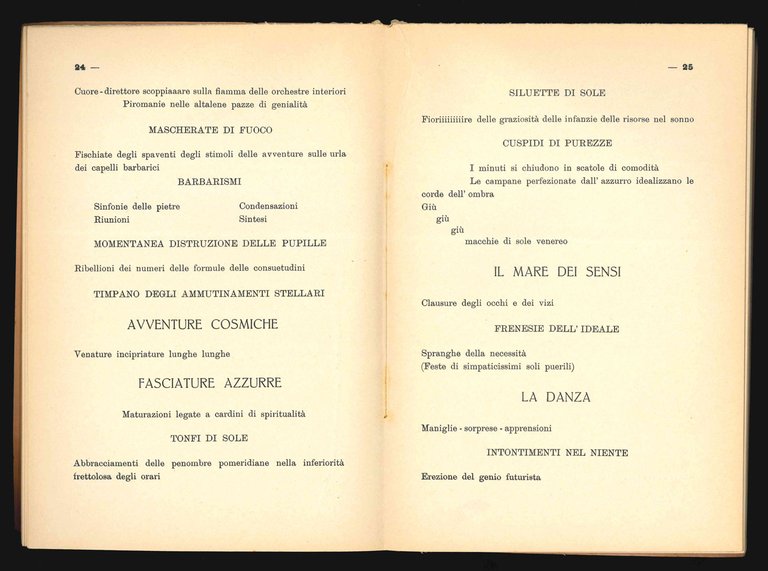 L’altalena dei sensi. Con lettera di F.T. Marinetti dell’Accademia d’Italia