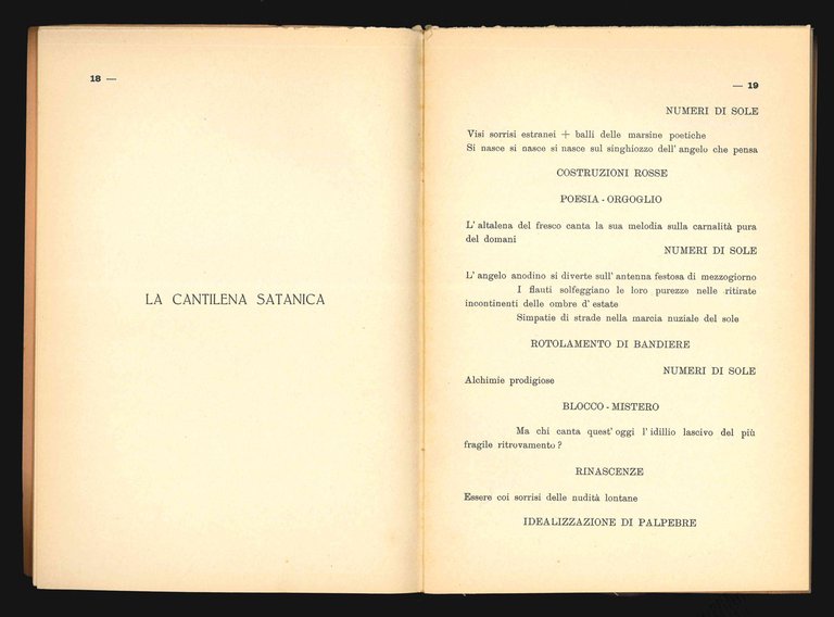 L’altalena dei sensi. Con lettera di F.T. Marinetti dell’Accademia d’Italia