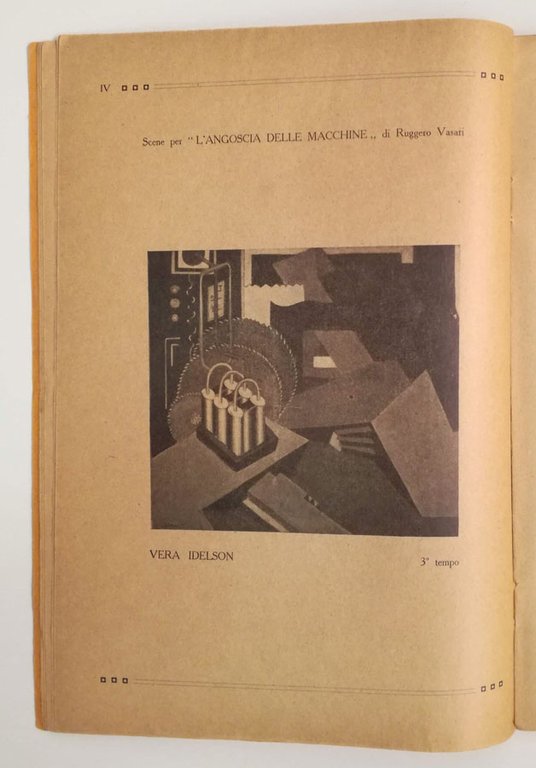 L’Angoscia delle macchine. Sintesi tragica in tre tempi. [in: «Teatro. …