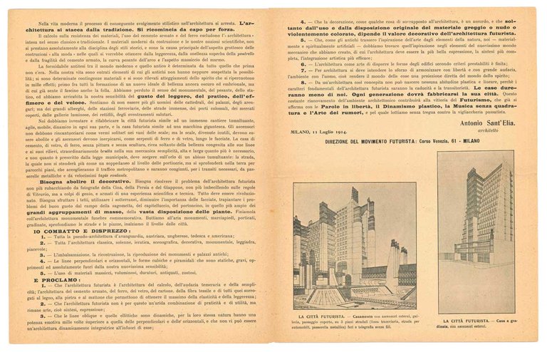 L’architettura futurista. Manifesto | Immagine Gallery 2