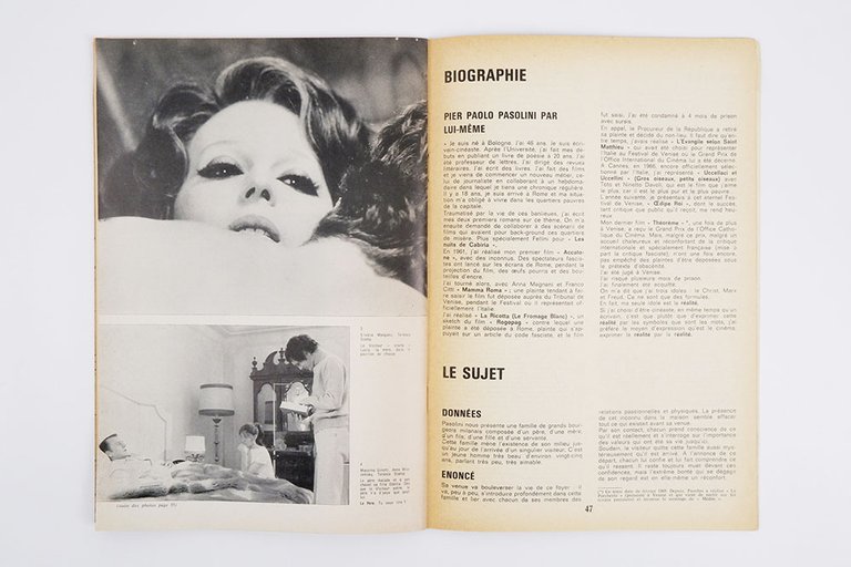 L’Avant-Scène. Cinema n. 97. Pasolini: Oedipe roi et le dossier …