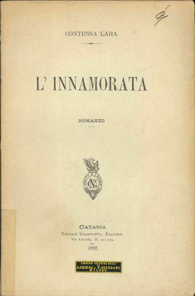 L’innamorata. Romanzo