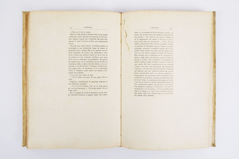 L’Innocente. [Esemplare speciale con legatura dipinta da Luca Postiglione]