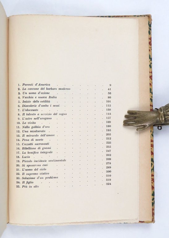 L’Italiano di Mussolini. Romanzo dell’era fascista. Premio Labia [TIRATURA DI …