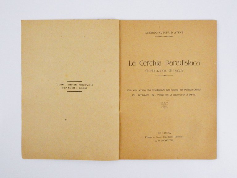 La Cerchia Paradisiaca. Celebrazione di Lucca