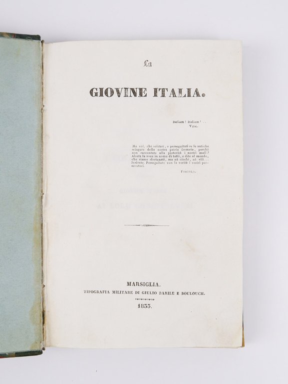 La Giovine Italia.