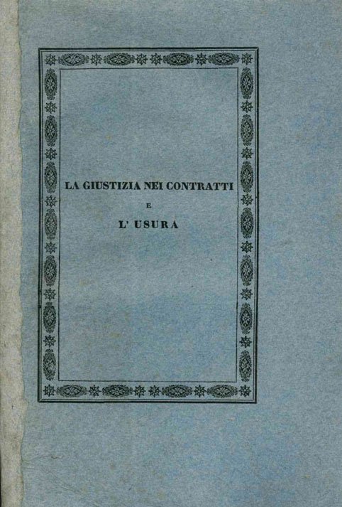 La giustizia nei contratti e l’usura