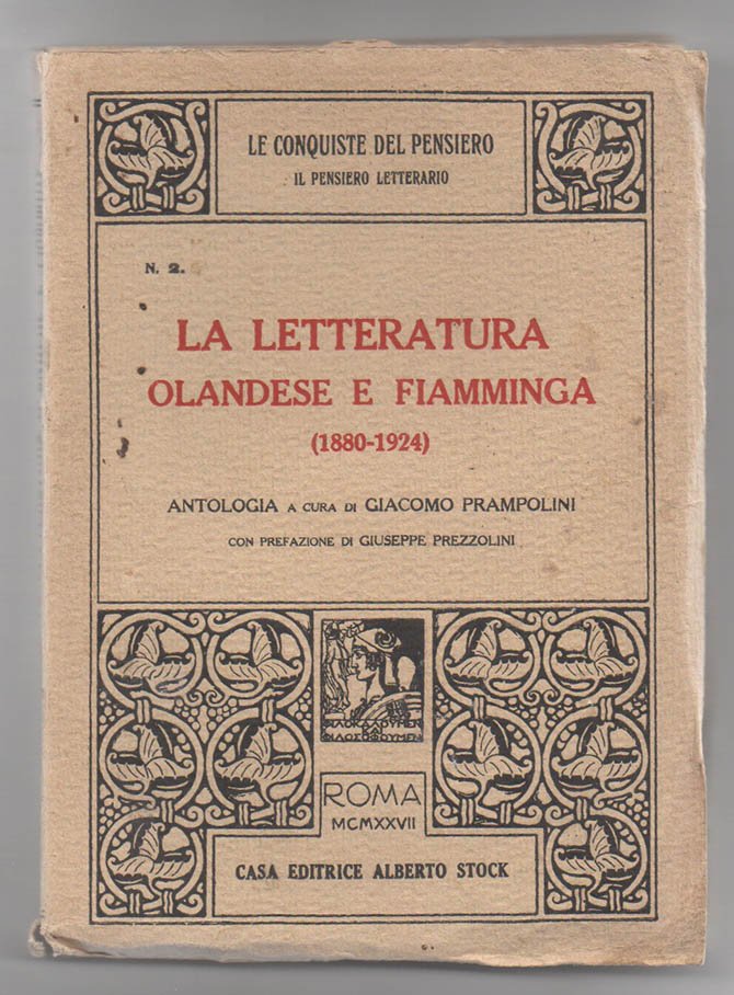 La letteratura olandese e fiamminga (1880 - 1924). Antologia a …