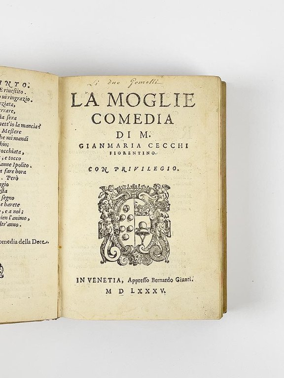 La moglie. Comedia di Gianmaria Cecchi Fiorentino