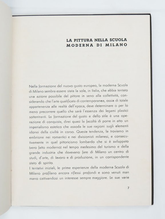 La pittura nella Scuola moderna di Milano