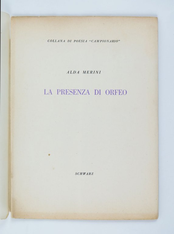 La presenza di Orfeo