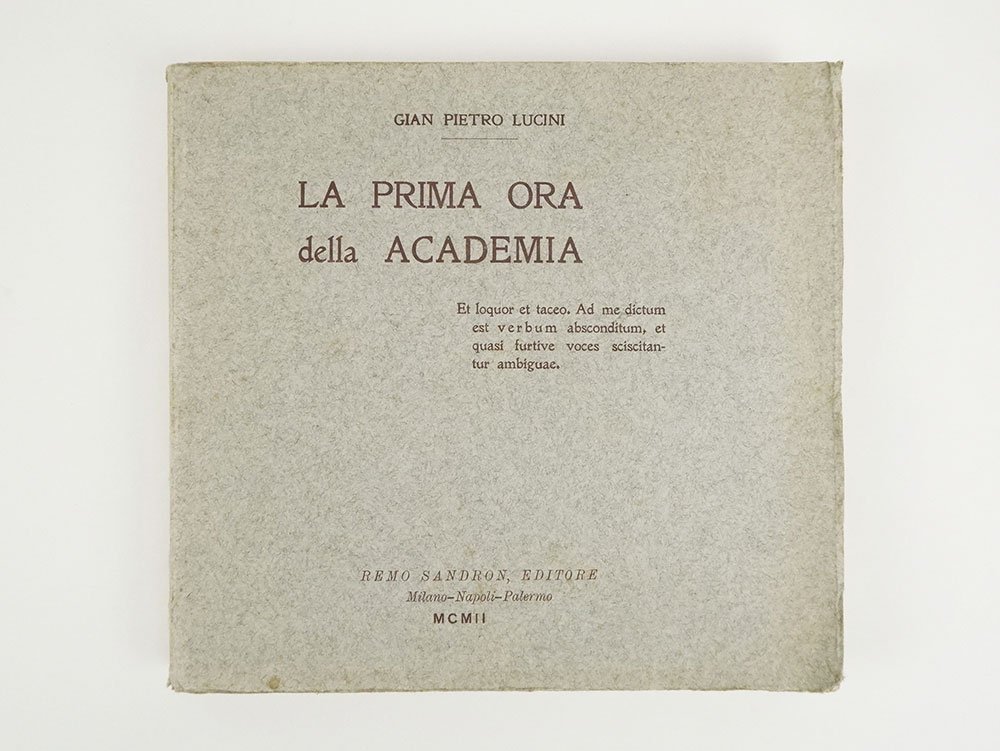 La Prima Ora della Academia [accademia]