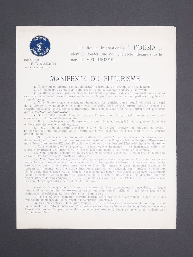 La Revue Internationale “POESIA” vient de fonder une nouvelle école …