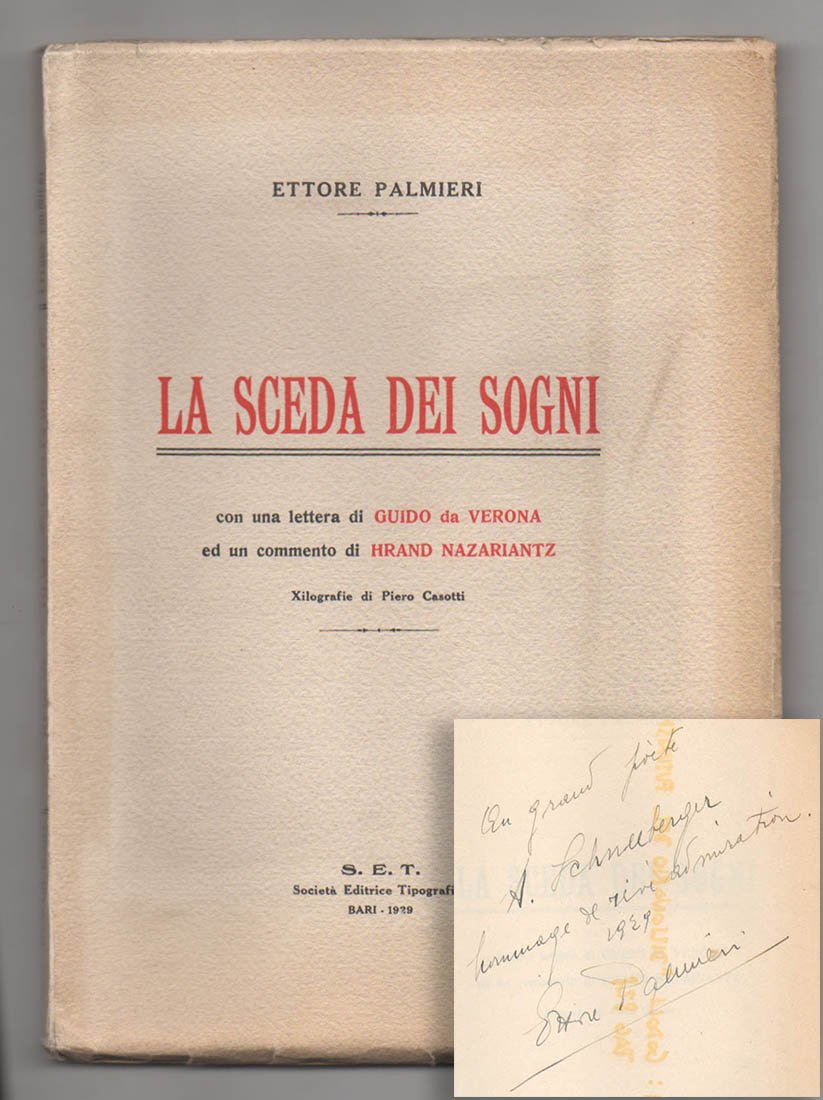 La Sceda dei sogni. Con una lettera di Guido da …