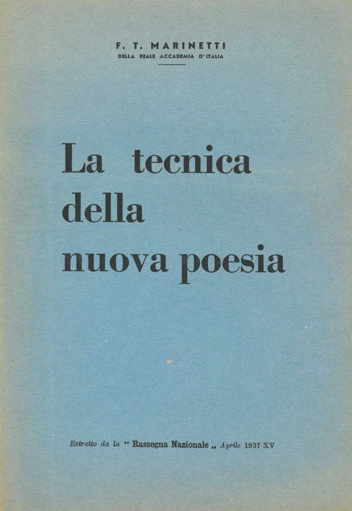 La tecnica della nuova poesia