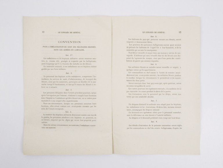 Le Congrès de Genève. Rapport adressé au Conseil fédéral par …