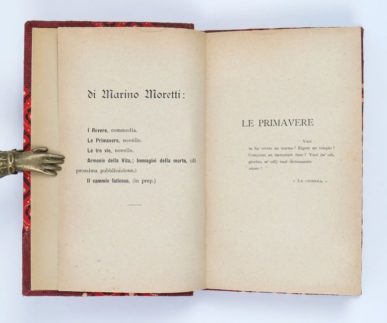 Le Primavere (novelle) [UNITO A:] L’Autunno della Vergine