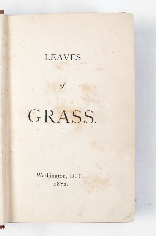 Leaves of Grass [segue:] Passage To India [segue:] After All, …