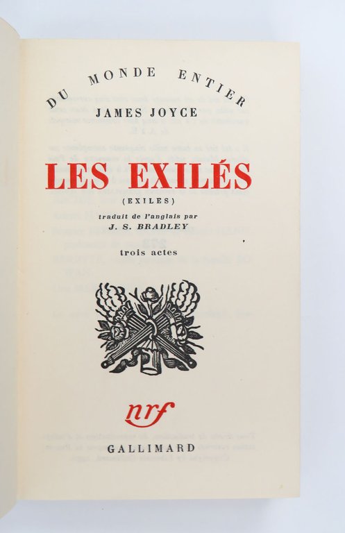 Les Exilés (Exiles) traduit de l’anglais par J. S. Bradley. …